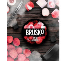 Бестабачная смесь для кальяна BRUSKO, 50 г, Личи со льдом, Medium