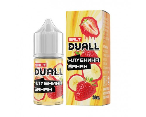 Жидкость DUALL SALT - Клубника, банан 30 ml HARD