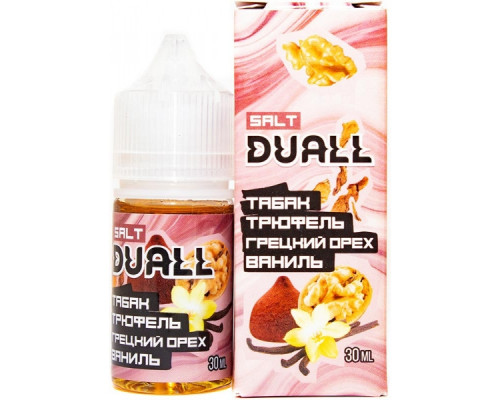 Жидкость DUALL SALT - Табак, трюфель, грецкий орех, ваниль 30 ml HARD